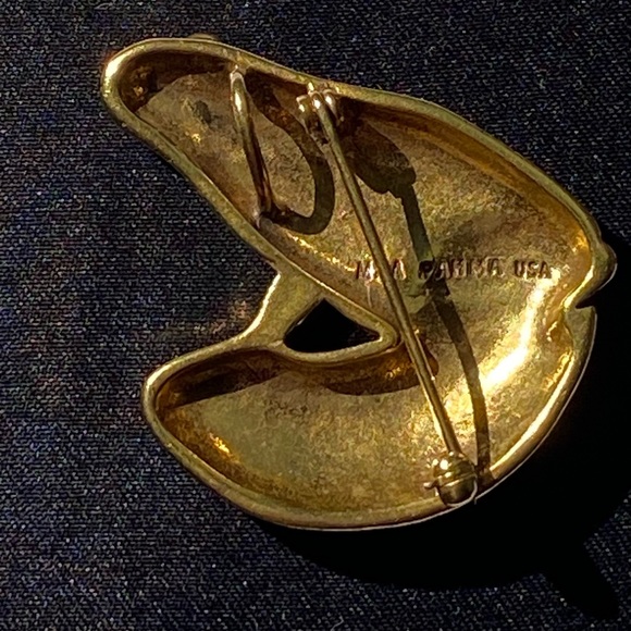 Metropolitan Museum of Art MMA Pahma Gold Frog Brooch Vintage Rare - Picture 3 of 13